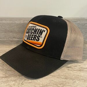 Catchin' Deers Black and Tan Trucker Hat